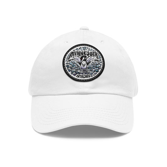 Minnesota Strong Leather Patch Dad Hat - Loon Minnesota Strong