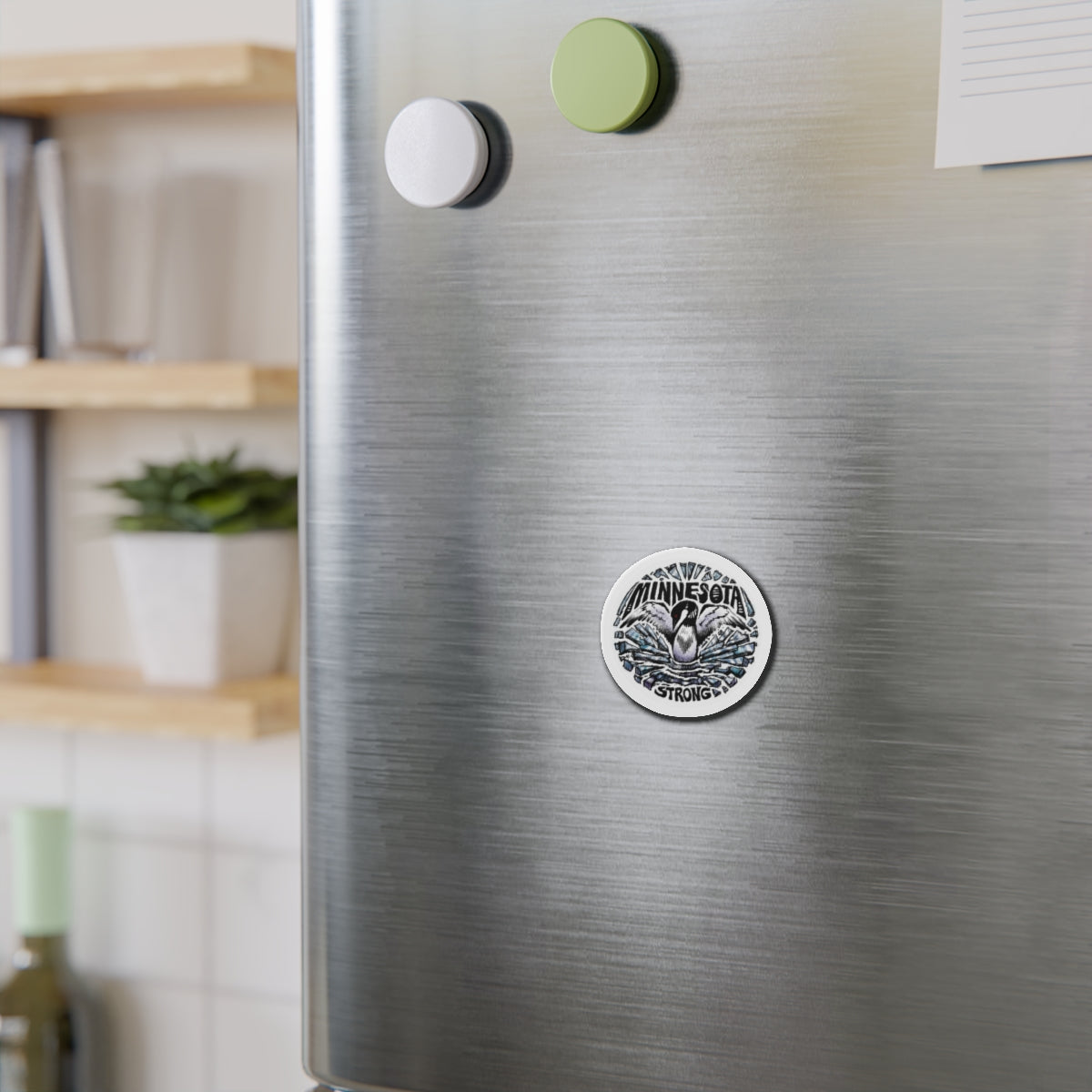 Die-Cut Magnet — "Minnesota Strong" Loon Design