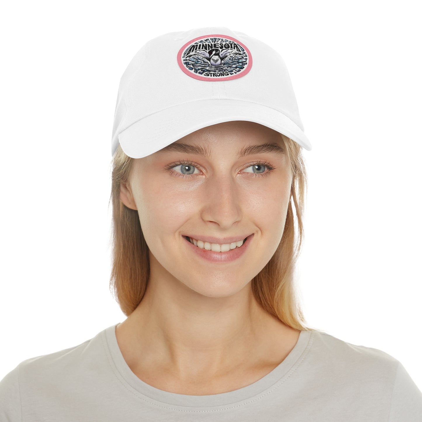 Minnesota Strong Leather Patch Dad Hat - Loon Minnesota Strong