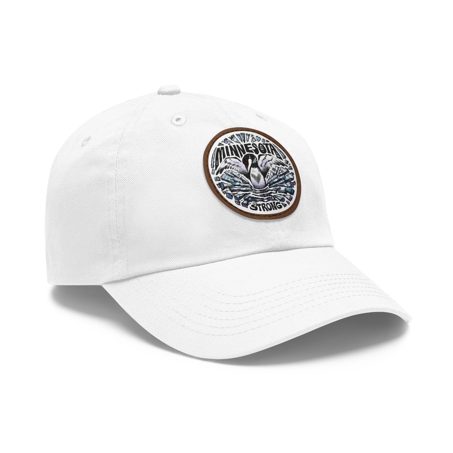 Minnesota Strong Leather Patch Dad Hat - Loon Minnesota Strong