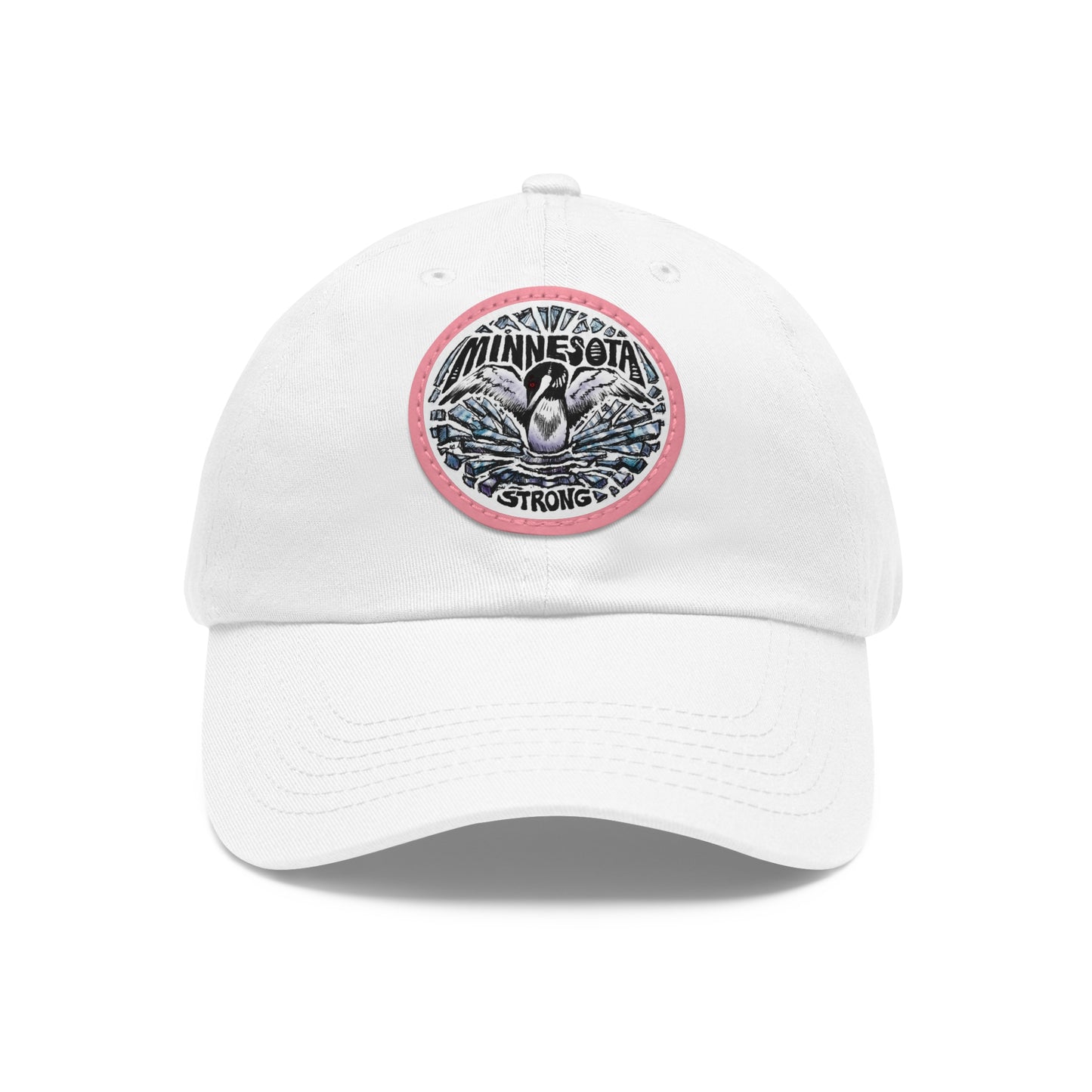 Minnesota Strong Leather Patch Dad Hat - Loon Minnesota Strong
