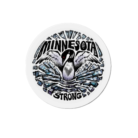 Die-Cut Magnet — "Minnesota Strong" Loon Design