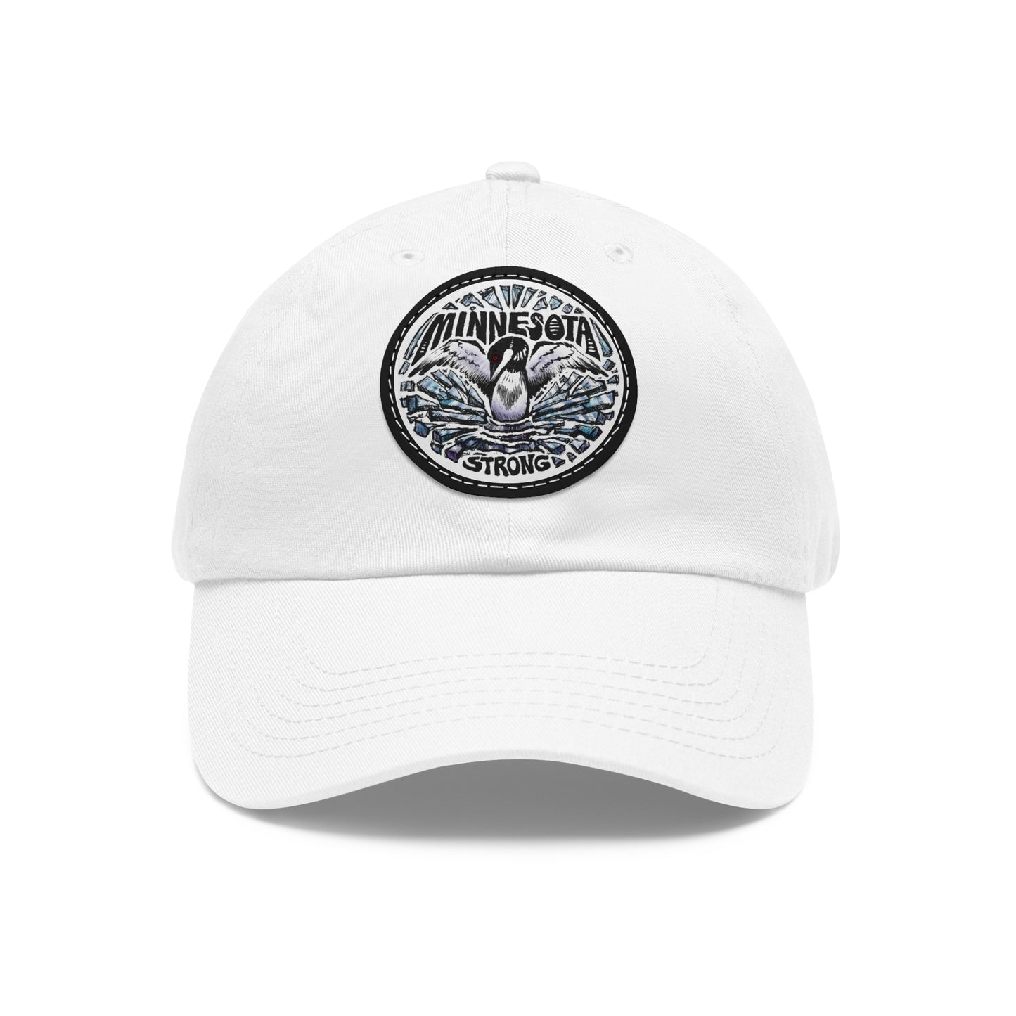 Minnesota Strong Leather Patch Dad Hat - Loon Minnesota Strong