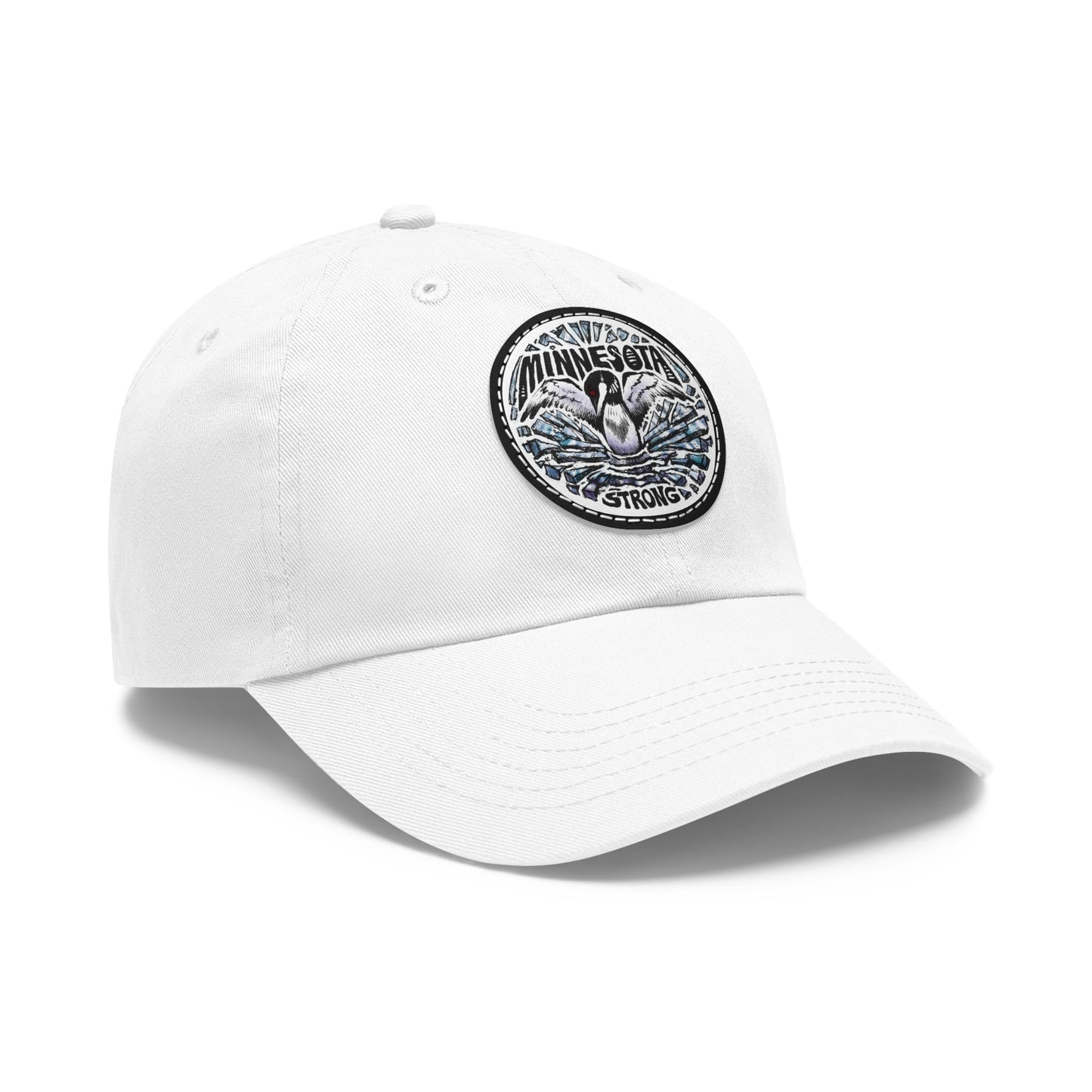 Minnesota Strong Leather Patch Dad Hat - Loon Minnesota Strong