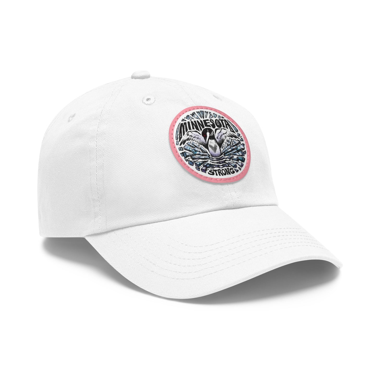 Minnesota Strong Leather Patch Dad Hat - Loon Minnesota Strong