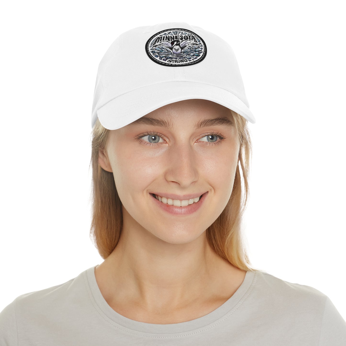 Minnesota Strong Leather Patch Dad Hat - Loon Minnesota Strong